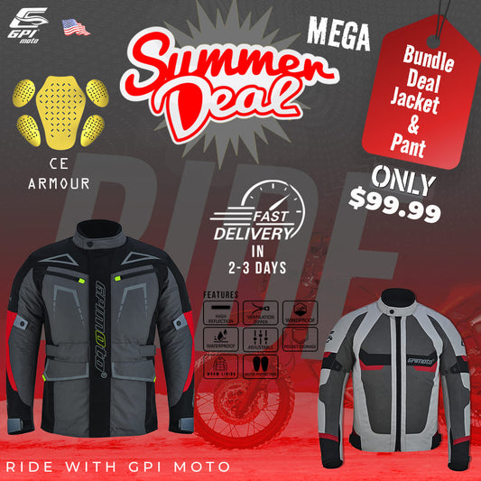 Buy One Get One Free motorcycle jacket summer sale – GPI Moto