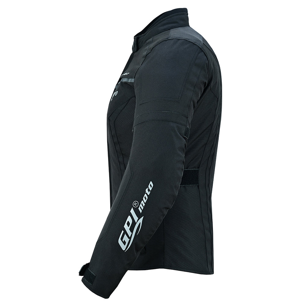 Women’s All-Season High Premium Quality Wind & Waterproof Motorcycle Jacket – Full Black