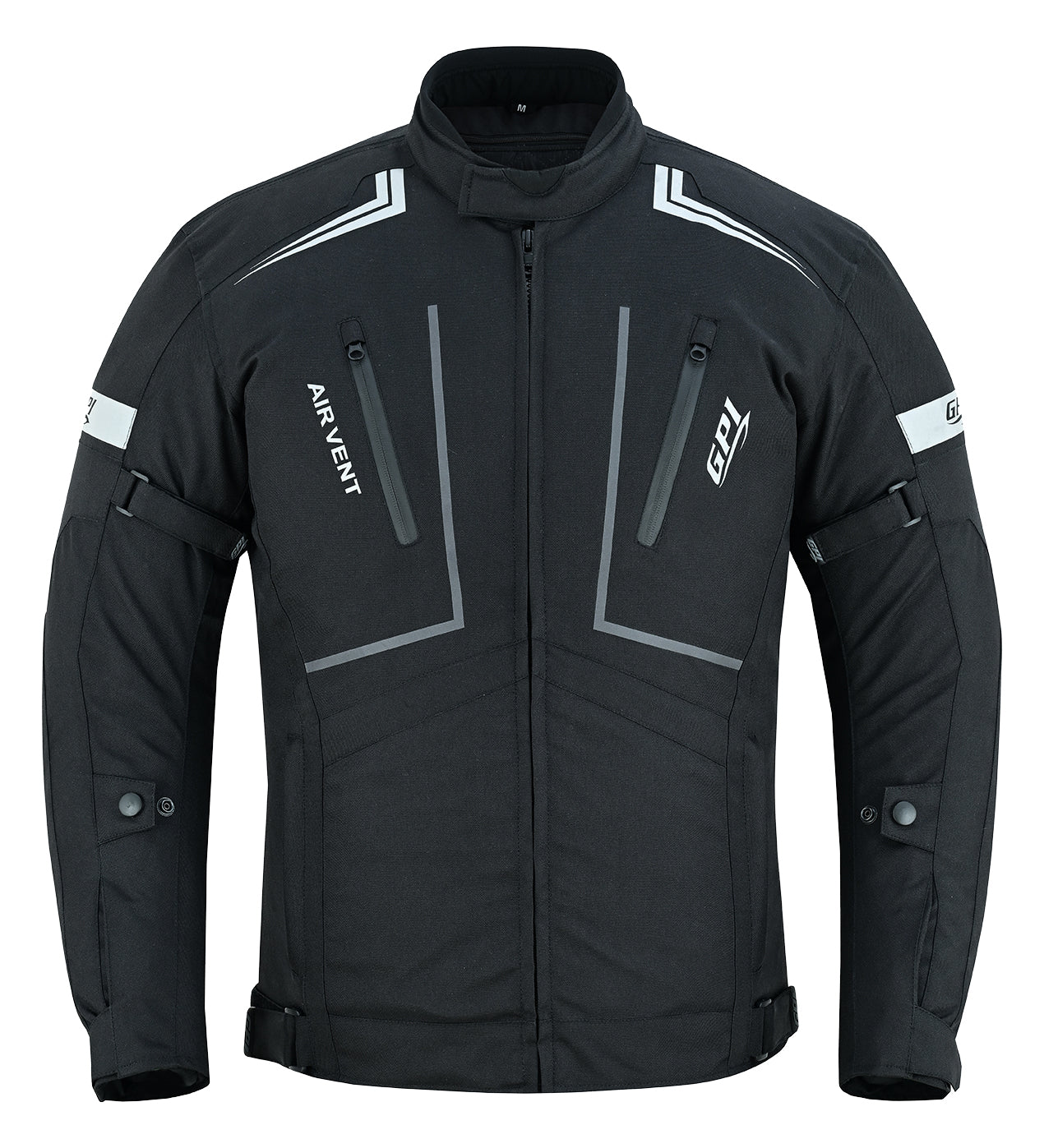 top rated motorcycle gear Men’s All-Season High Premium Quality Soft Adjustable Motorcycle Jacket with 4 Pockets – Black XL