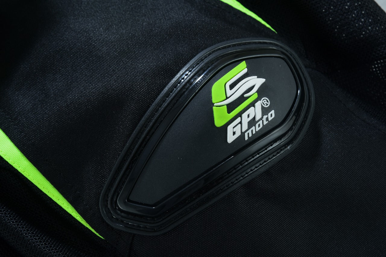 Chaqueta de moto impermeable de verano de alta calidad para hombre, con 4 bolsillos, color negro/fluorescente