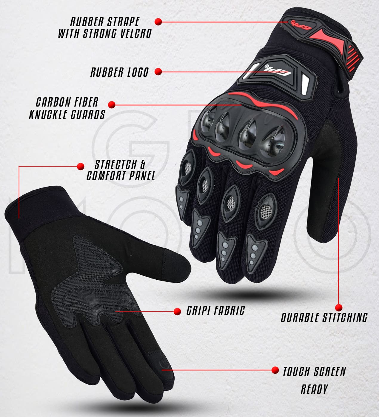 Premium Motorcycle Gloves – Superior Comfort, Grip & Knuckle Protection