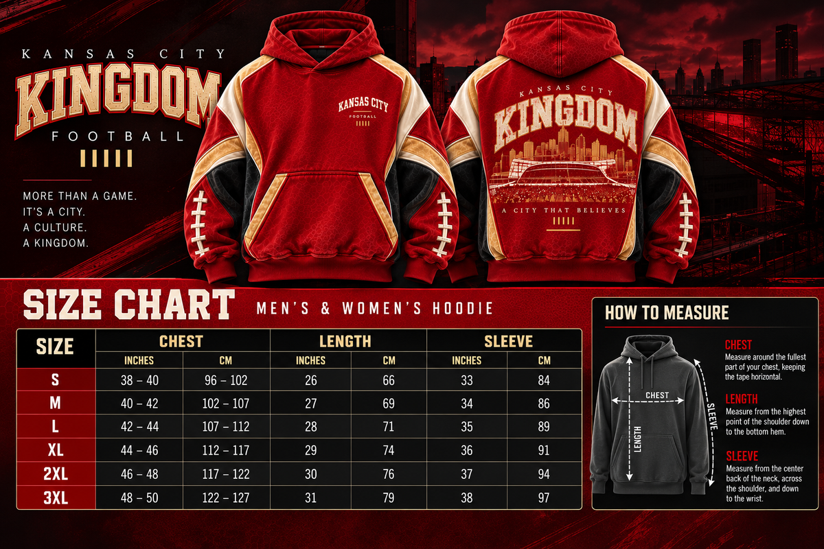 Kansas City Kingdom – Premium Oversized Football Hoodie