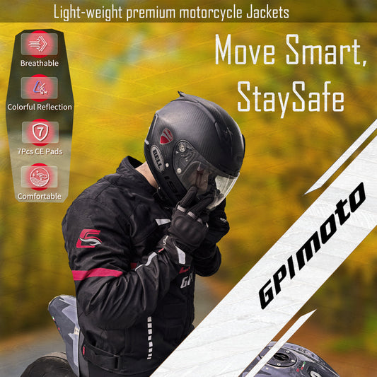 Men's CE Armored Motorcycle Jacket – GPI Moto