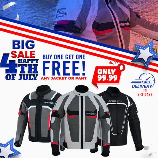 Men’s and women’s motorcycle jackets with back protection