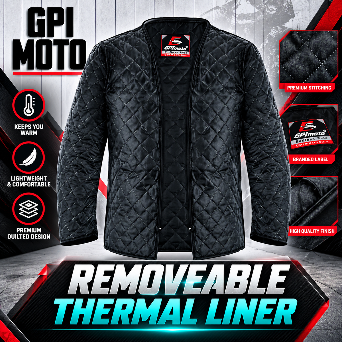 Men’s All-Season 7 Pockets Waterproof High Premium Quality Motorcycle Jacket – Beach/Black-