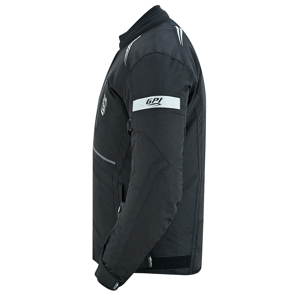 4 Pockets Soft Adjustable Motor Bike Jackets Black