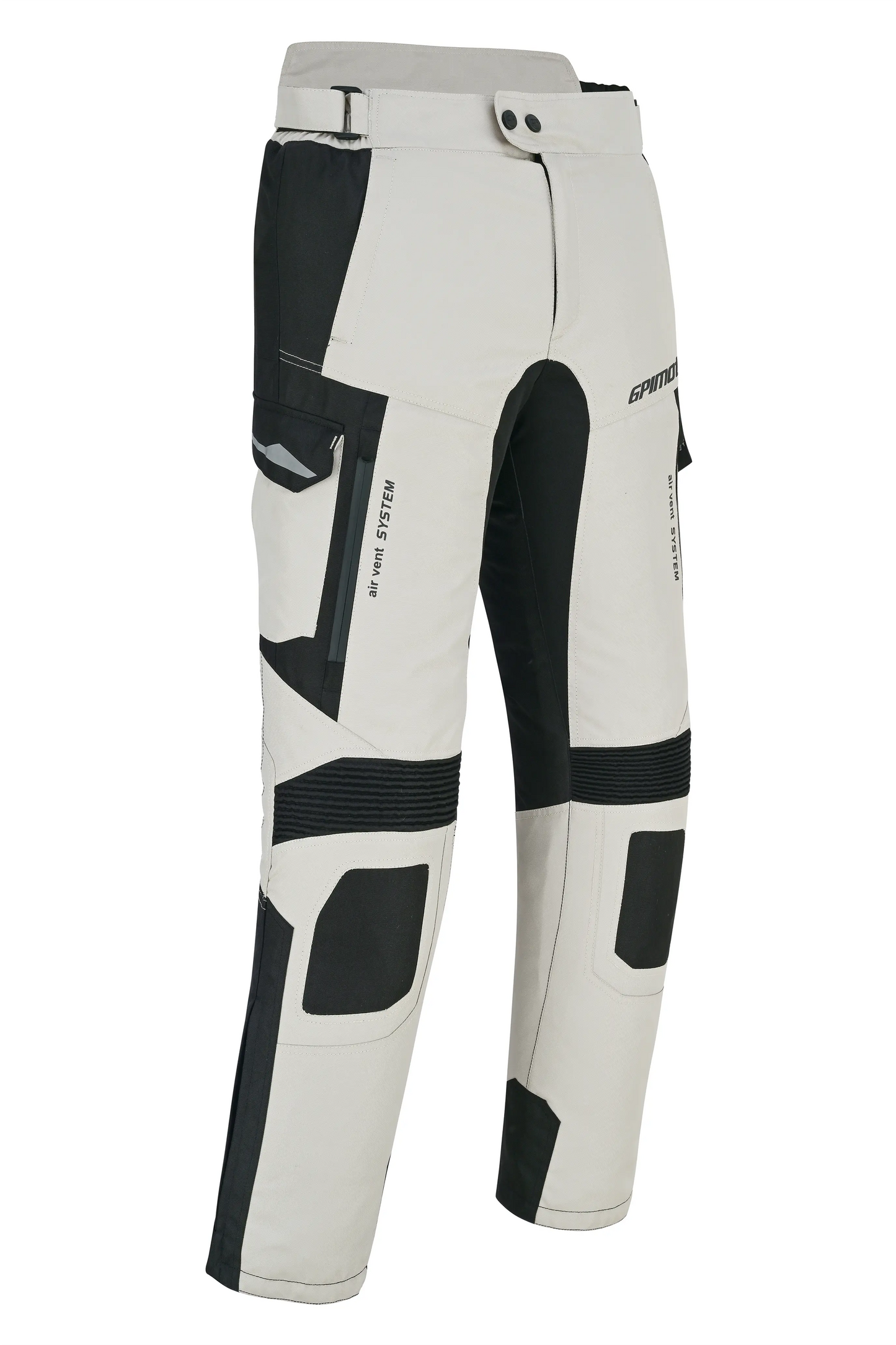 Pantalones de moto impermeables y ajustables de alta calidad - Negro completo