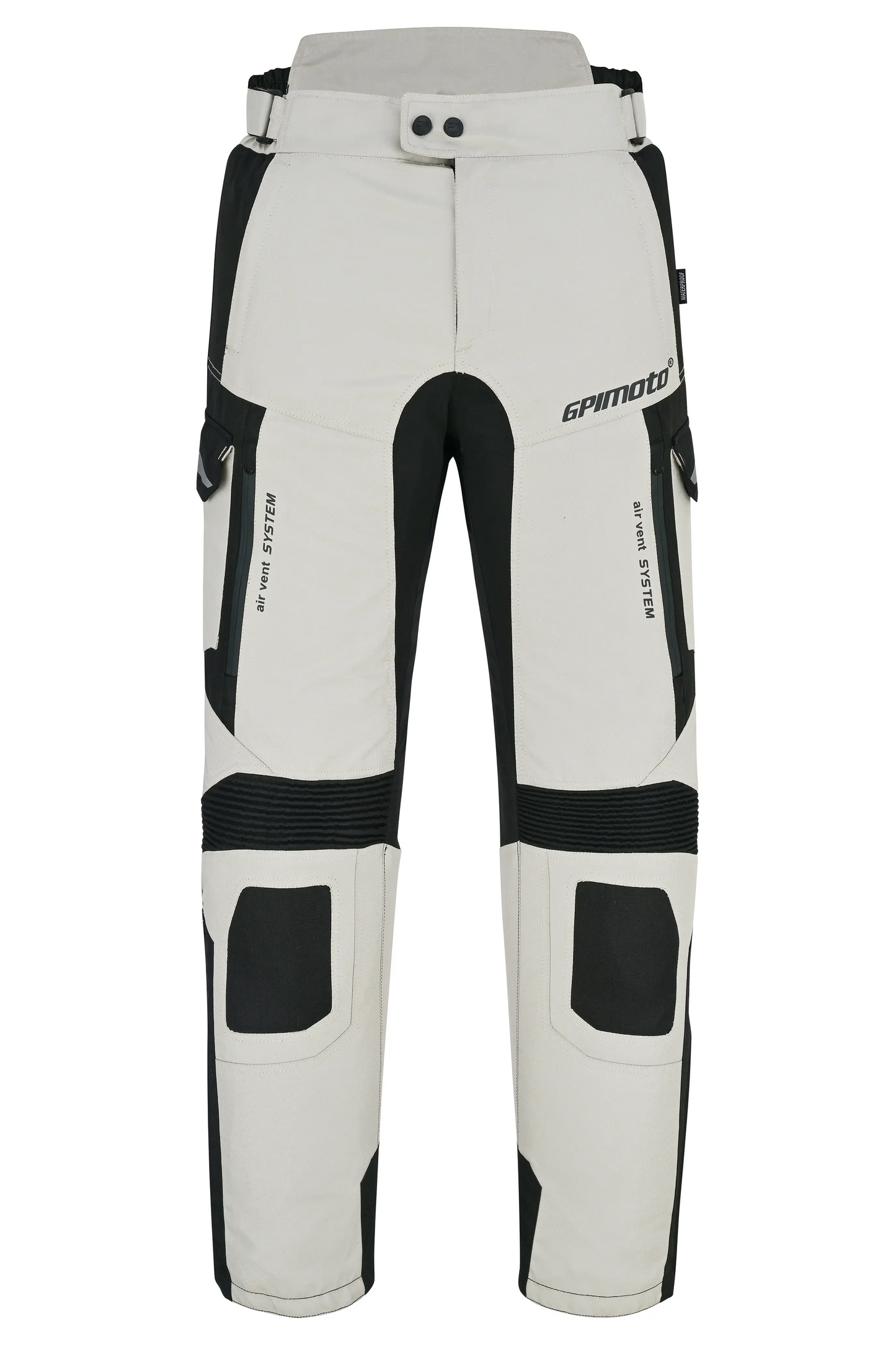 Pantalones de moto impermeables y ajustables de alta calidad - Negro completo