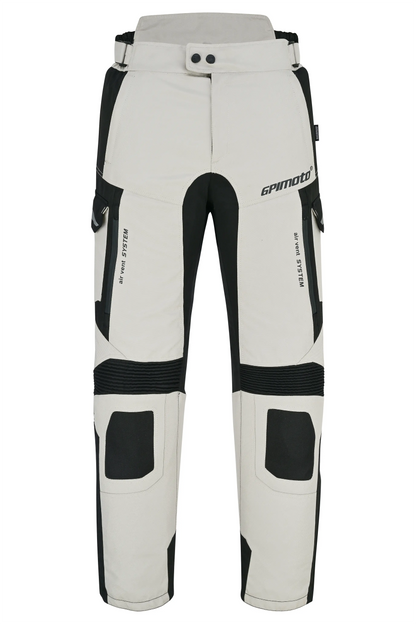 Pantalones de moto impermeables y ajustables de alta calidad - Negro completo