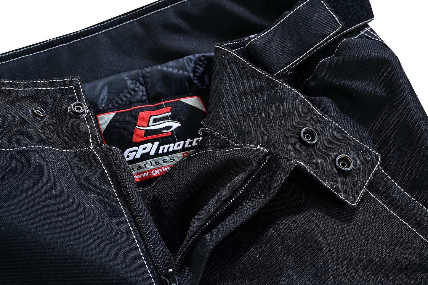 Pantalones de moto impermeables y ajustables de alta calidad - Negro completo