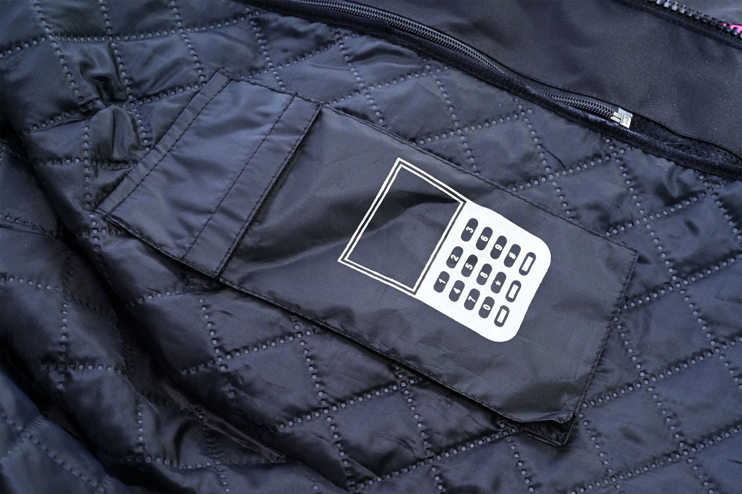 Chaqueta de moto suave para mujer, de alta calidad y para todas las estaciones, con 4 bolsillos, rosa/negro