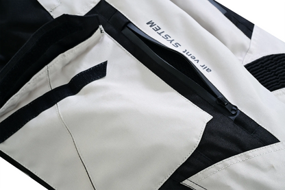 Pantalones de moto impermeables y ajustables de alta calidad - Negro completo