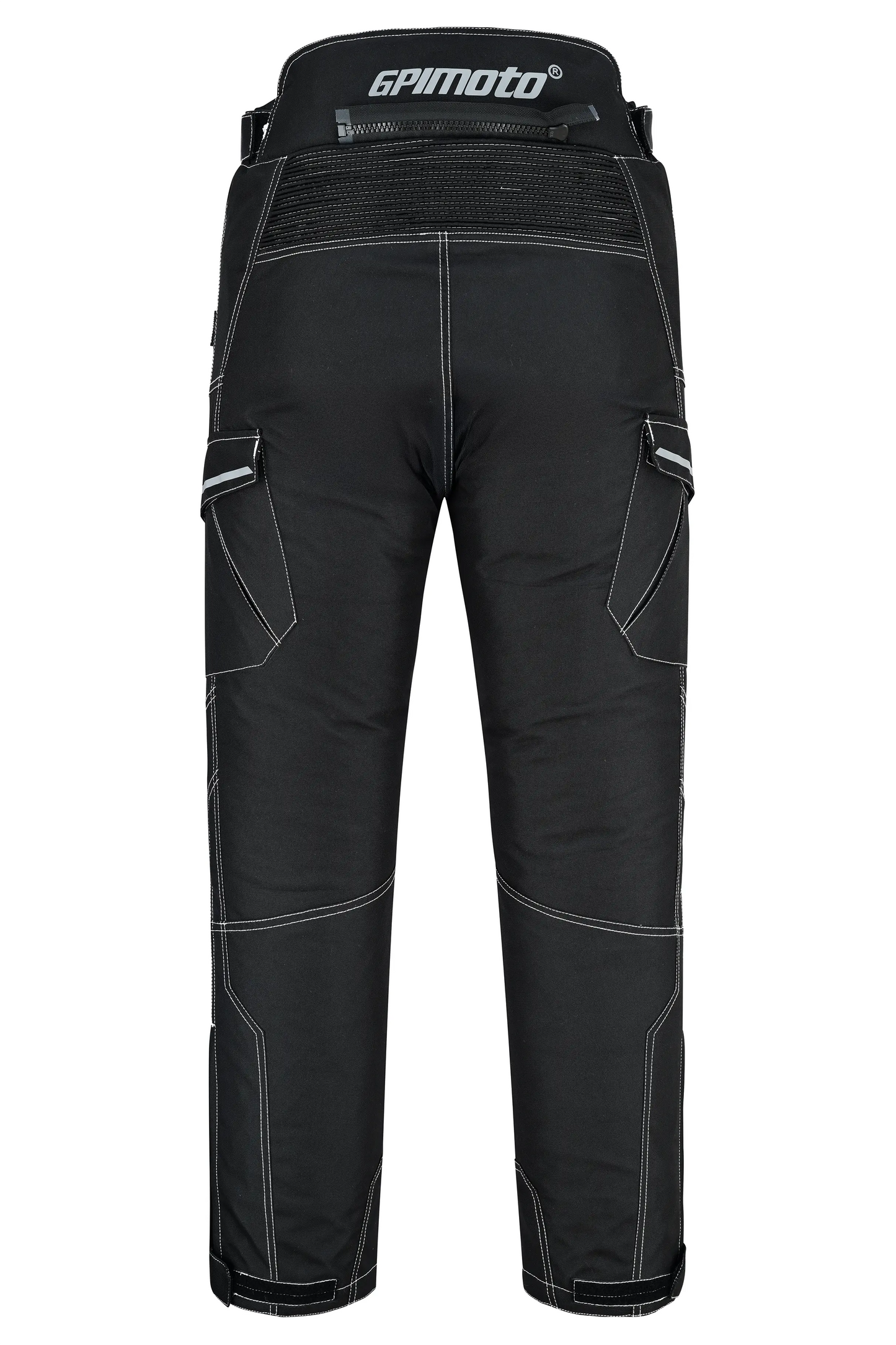 Pantalones de moto impermeables y ajustables de alta calidad - Negro completo