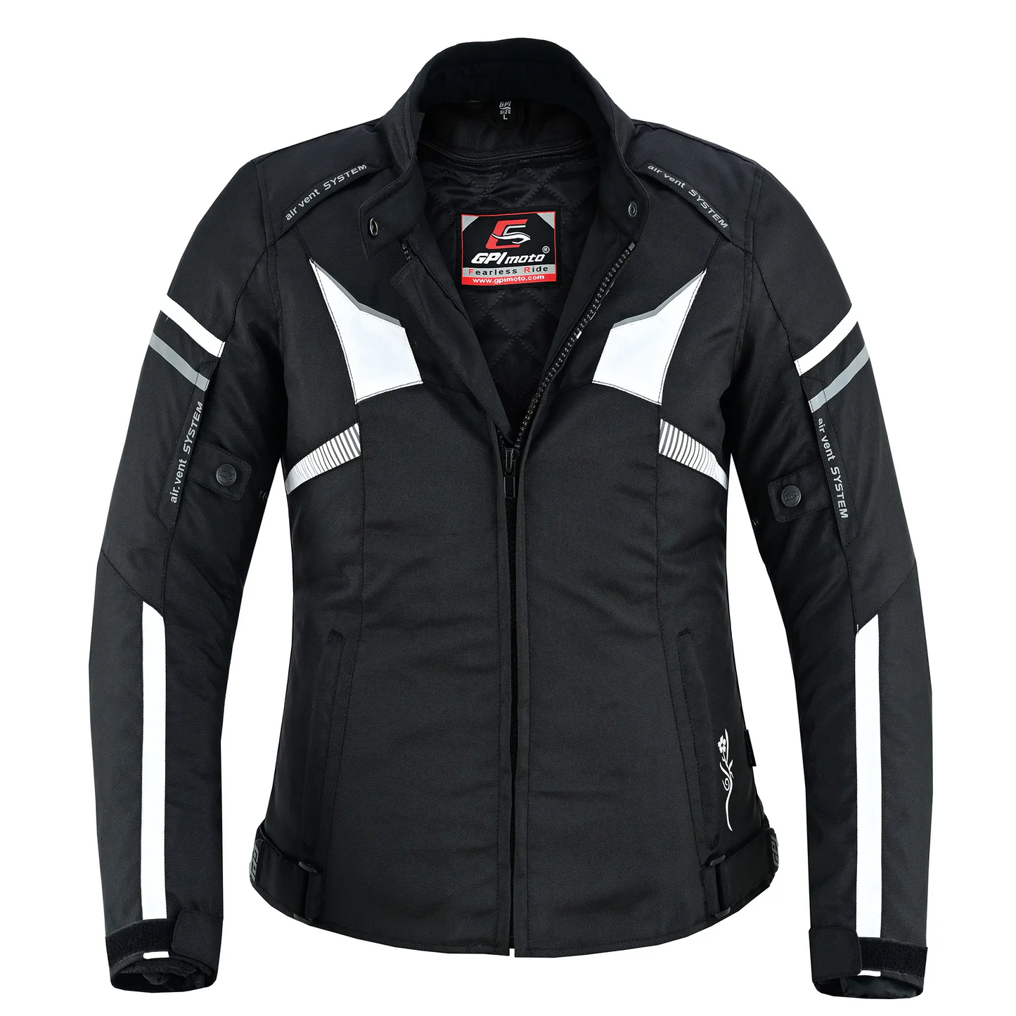 Chaqueta de moto suave para mujer, de alta calidad y para todas las estaciones, con 4 bolsillos, rosa/negro
