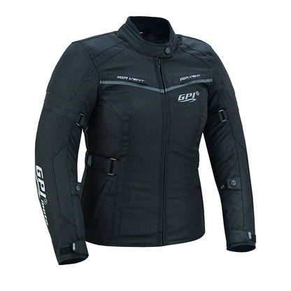 Chaqueta de moto para mujer, impermeable y cortavientos de alta calidad para todas las estaciones, color negro.