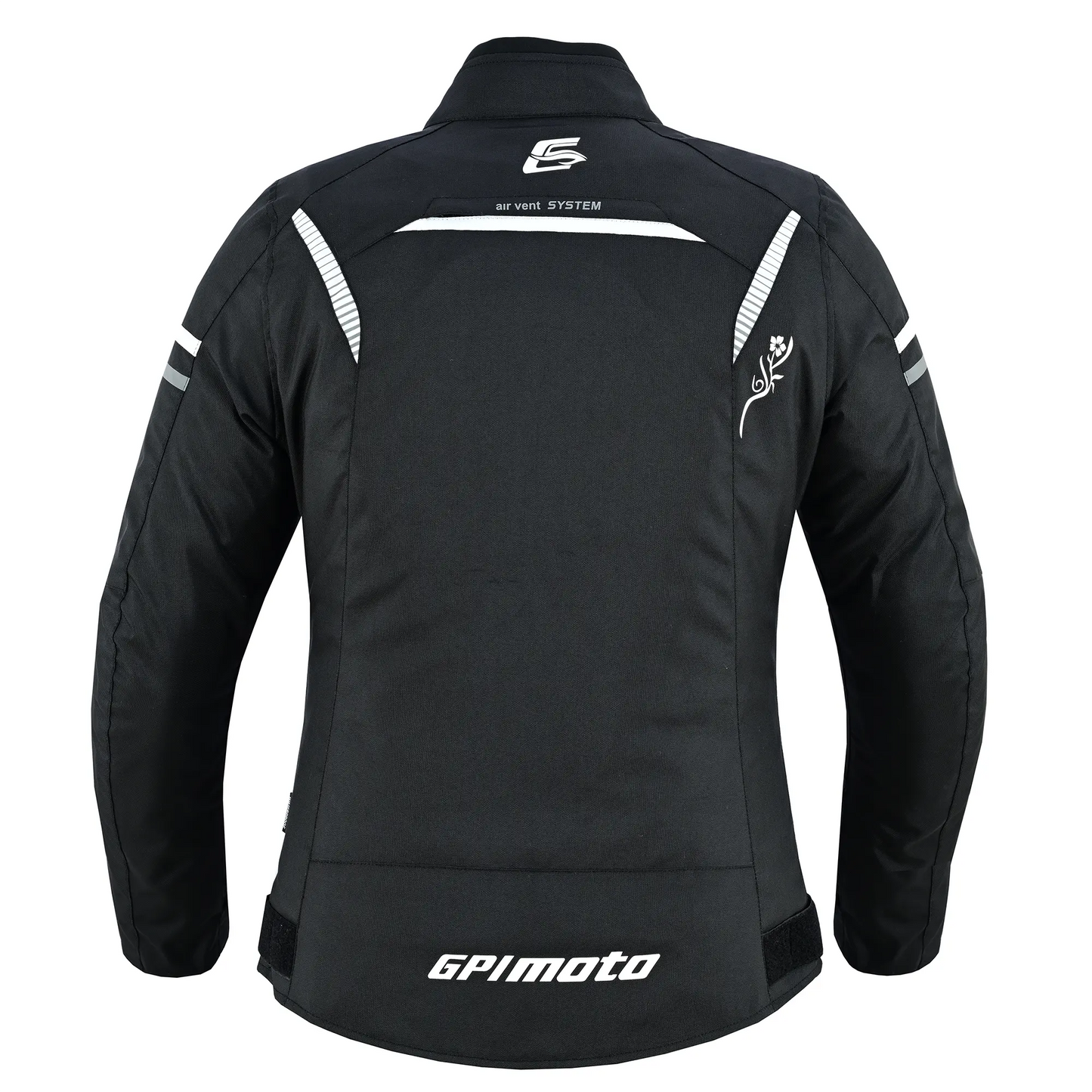 Chaqueta de moto suave para mujer, de alta calidad y para todas las estaciones, con 4 bolsillos, rosa/negro