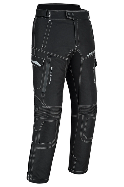 Pantalones de moto impermeables y ajustables de alta calidad - Negro completo