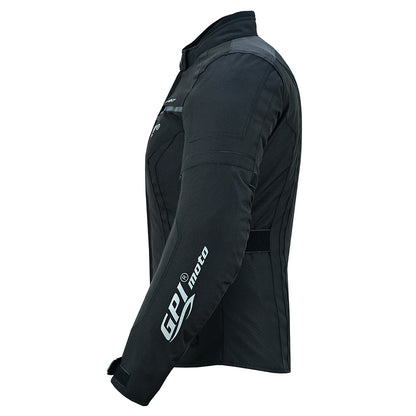 Chaqueta de moto para mujer, impermeable y cortavientos de alta calidad para todas las estaciones, color negro.