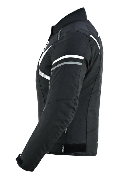 Chaqueta de moto suave para mujer, de alta calidad y para todas las estaciones, con 4 bolsillos, rosa/negro