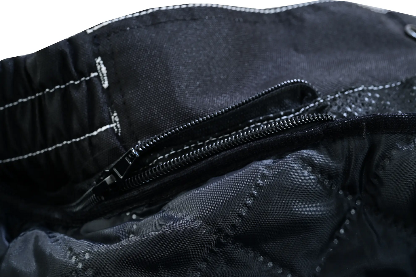 Pantalones de moto impermeables y ajustables de alta calidad - Negro completo