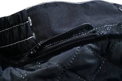 Pantalones de moto impermeables y ajustables de alta calidad - Negro completo