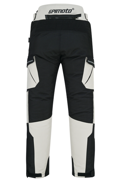 Pantalones de moto impermeables y ajustables de alta calidad - Negro completo