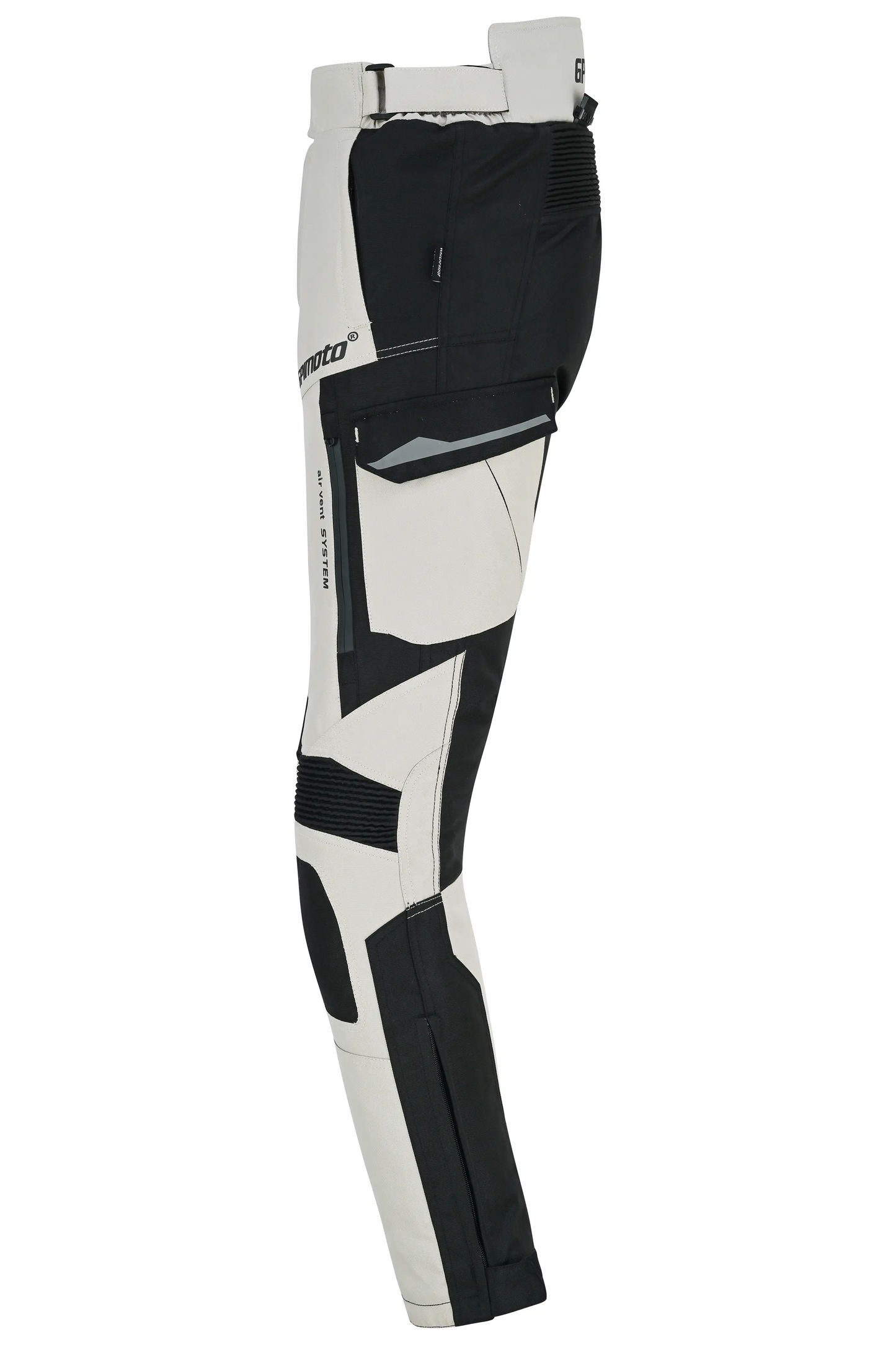 Pantalones de moto impermeables y ajustables de alta calidad - Negro completo