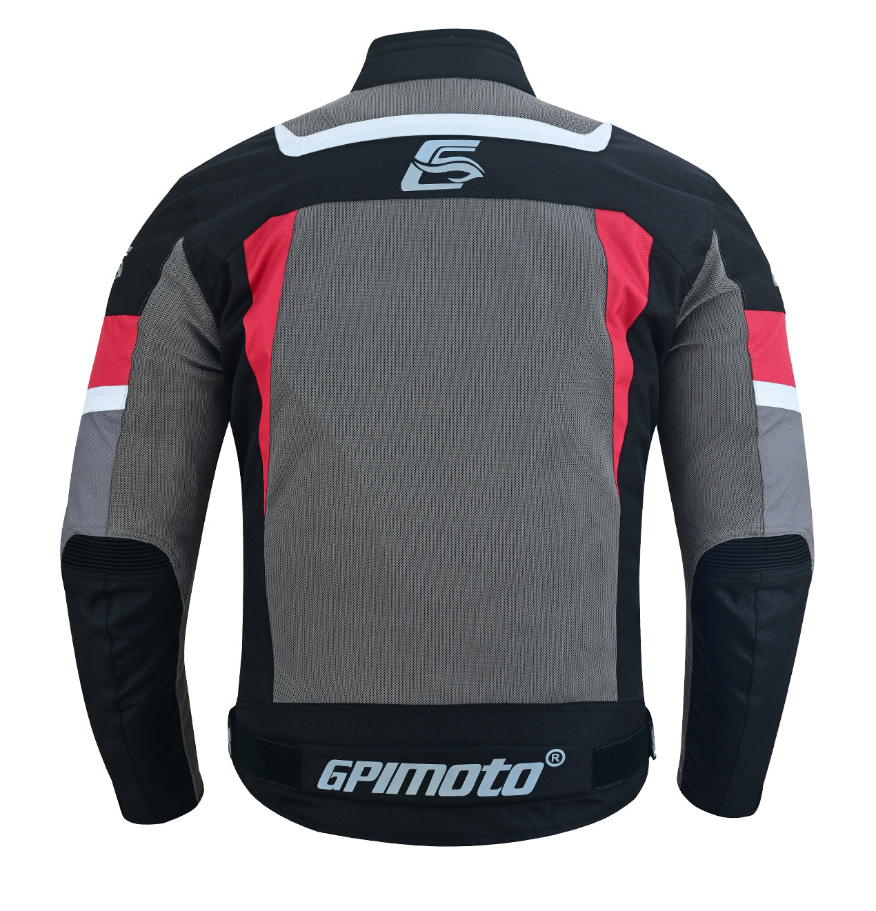 Chaqueta de moto impermeable de verano para hombre, de alta calidad, con 4 bolsillos, color negro, rojo y gris