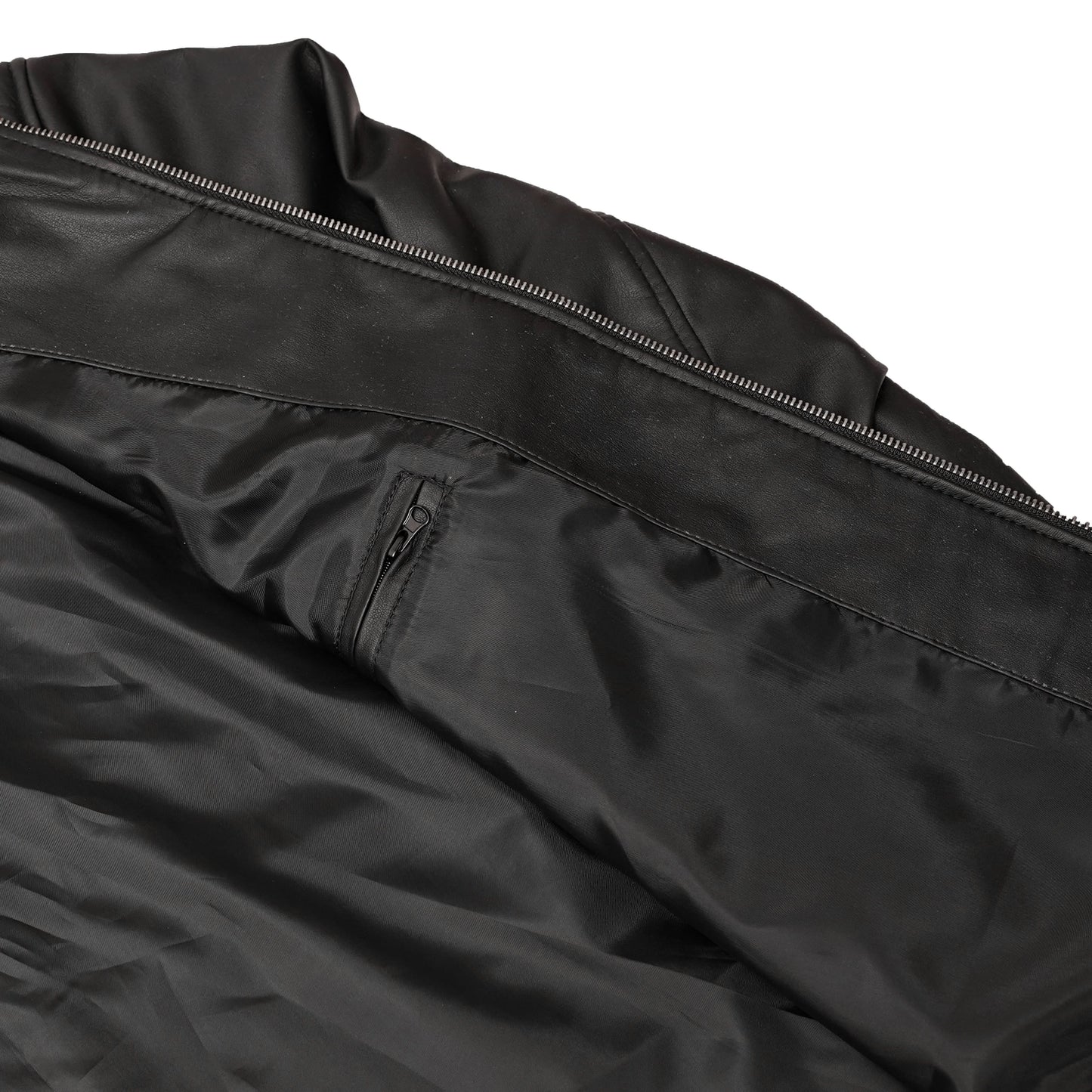 Night Bolt Men’s Faux Leather Motorcycle Jacket