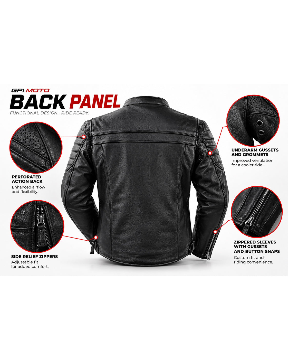 Maverick Men's Motorcycle Leather Jacket