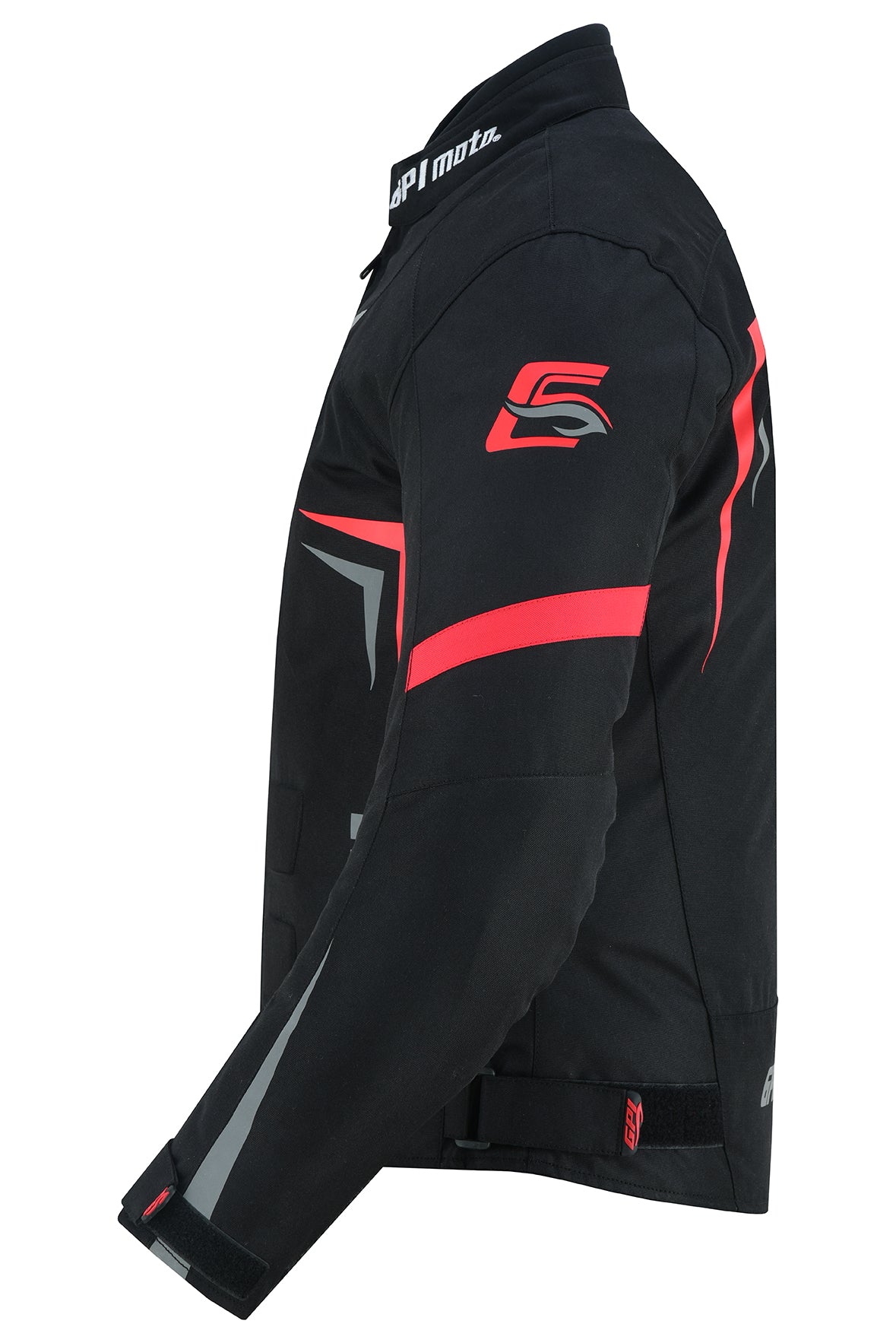 Chaqueta de moto impermeable para hombre, para todas las estaciones, con 4 bolsillos, color negro, gris y rojo