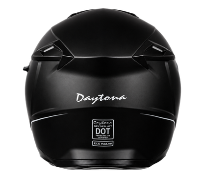 D.O.T. & ECE Daytona Spyder Jet- Dull Black