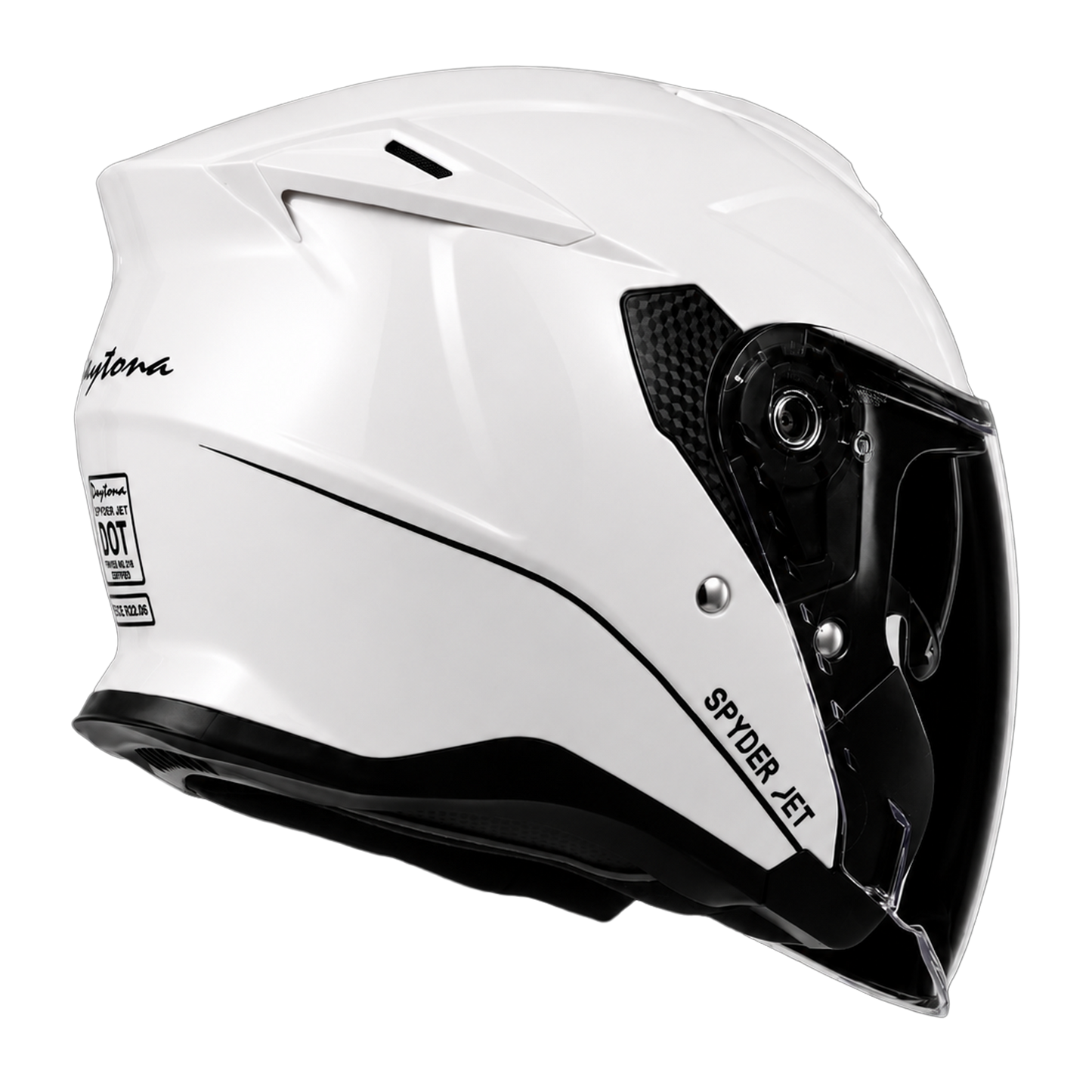 D.O.T. & ECE Daytona Spyder Jet- Hi-Gloss White