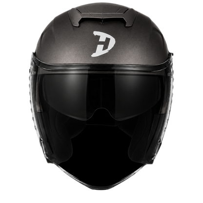 D.O.T. & ECE Daytona Spyder Jet- Gun Metal Grey Dull Metallic