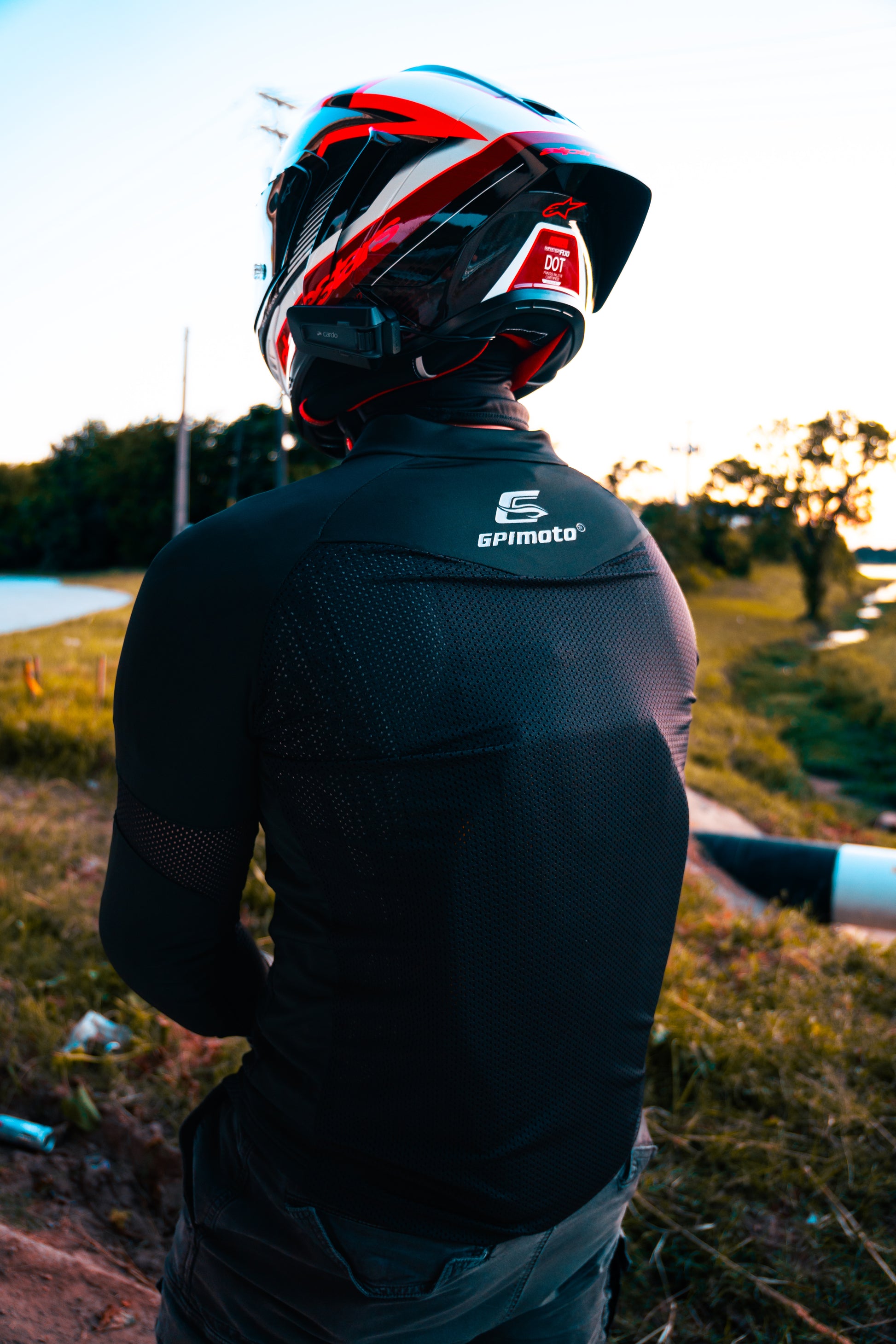 Motorcycle mesh shirt for summer riding