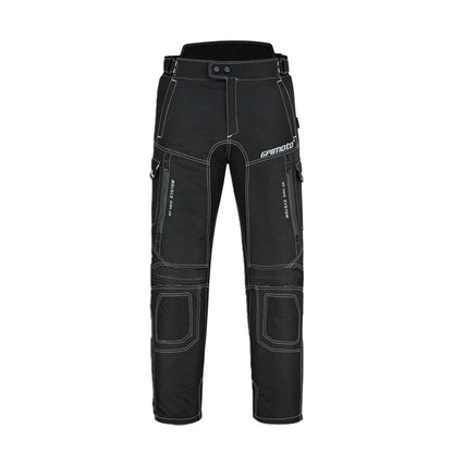 Pantalones de moto impermeables y ajustables de alta calidad - Negro completo