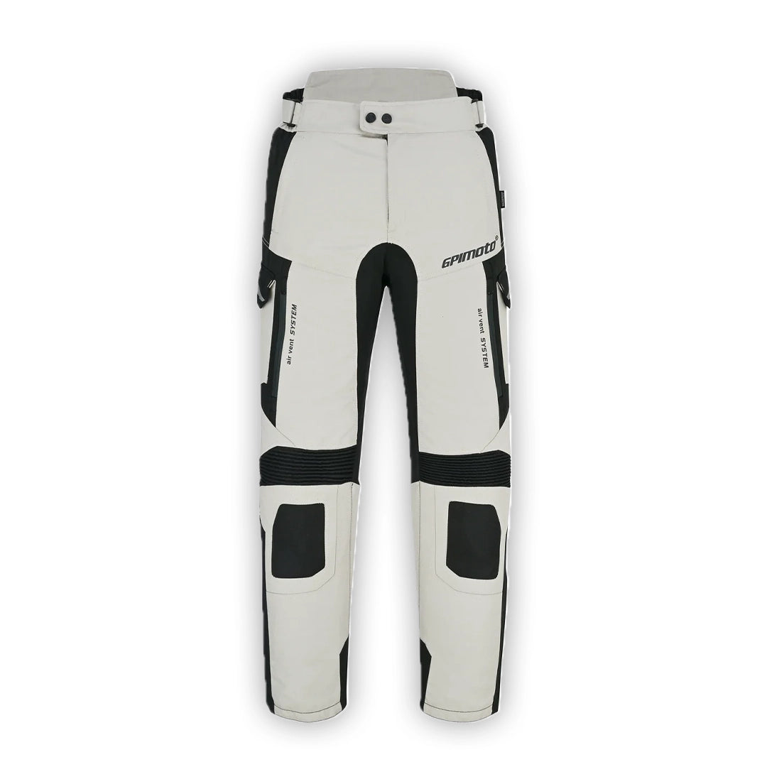 Pantalones de moto impermeables y ajustables de alta calidad - Negro completo