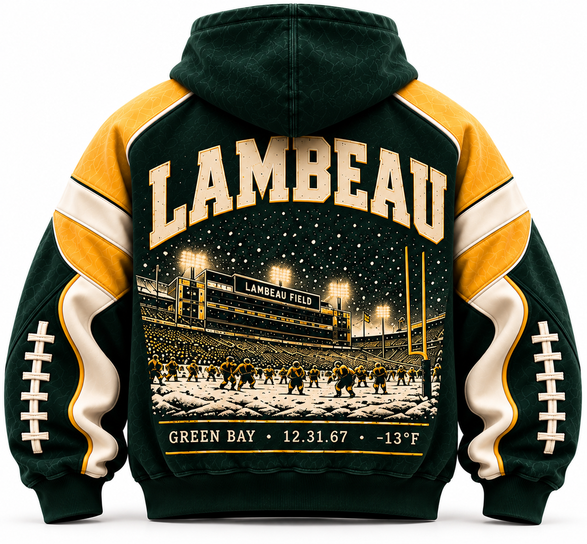 Green Bay Football Heritage – Premium Oversized Hoodie