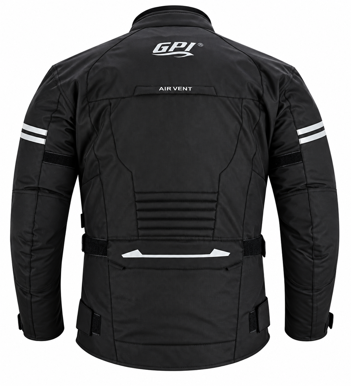 Men’s All-Season High Premium Quality Waterproof Motorcycle Jacket with Removable Armor – Full Black-