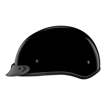 DOT Approved Daytona Skull Cap Half Shell Motorcycle Helmet - Beanie Style for Motorcycles, Cruisers, Scooters, and Mopeds - Hi-Gloss Black