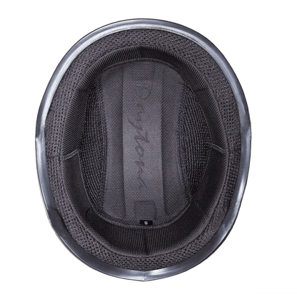 D.O.T. Daytona Skull Cap W/O Visor- Grey Carbon Fiber