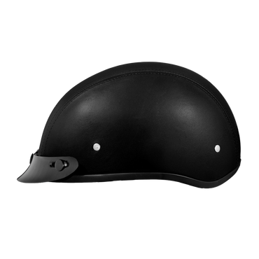 D.O.T. Daytona Skull Cap- Leather Covered