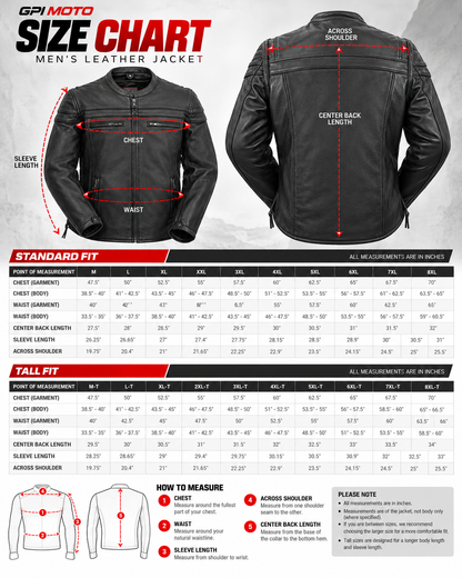Maverick Men's Motorcycle Leather Jacket