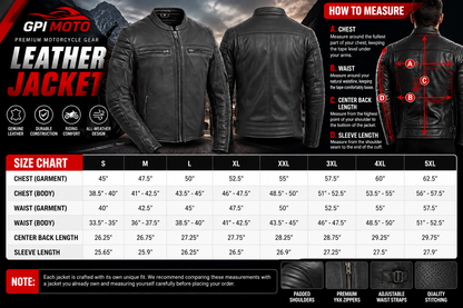 Commuter Men's Motorcycle Leather Jacket