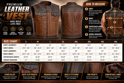 Lowside Gunner Men's Perforated Leather Vest