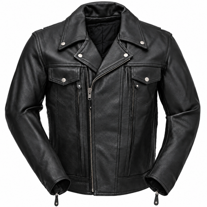 Mastermind Men's Motorcycle Leather Jacket