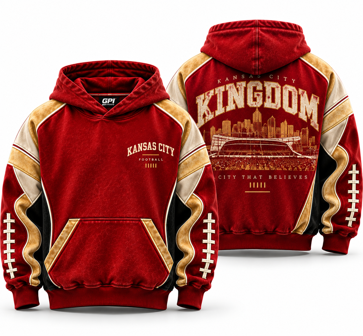 Kansas City Kingdom – Premium Oversized Football Hoodie