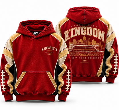 Kansas City Kingdom – Premium Oversized Football Hoodie