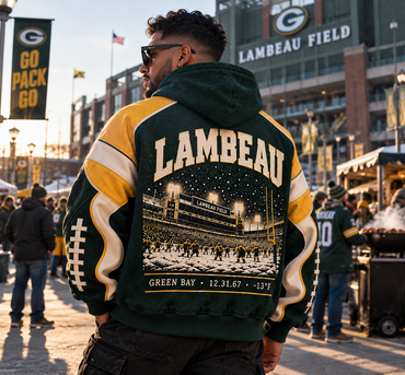 Green Bay Football Heritage – Premium Oversized Hoodie