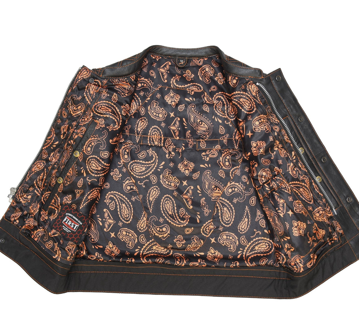 Upside Men's Club Style Leather Vest